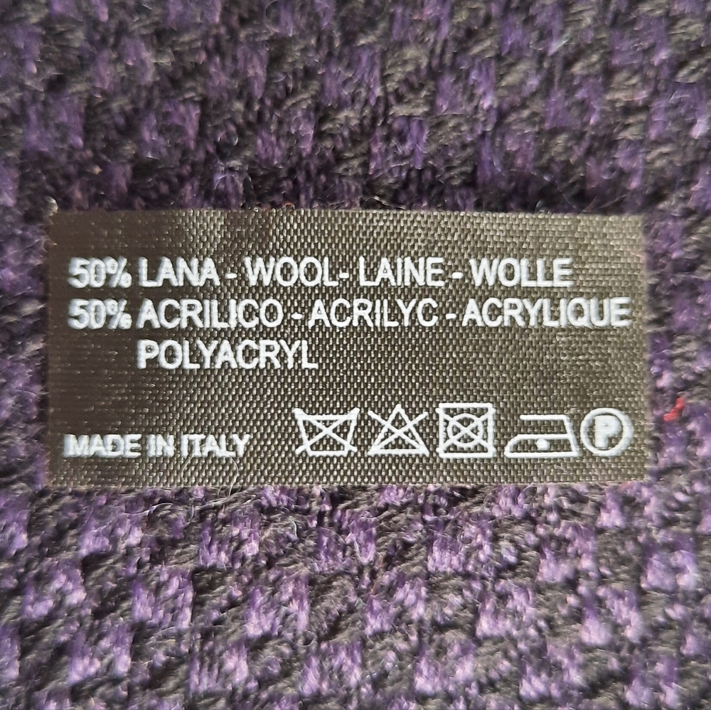 Basile Wool Blend Scarf Made in Italy NWOT - Picture 9 of 10